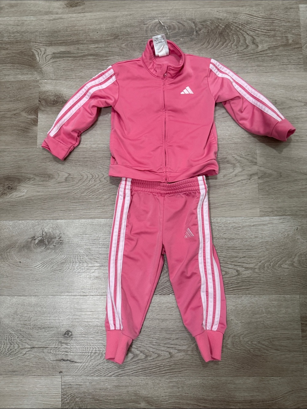 adidas Pink Girls 2-Piece Track Jacket & Pants